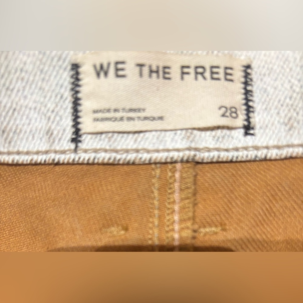 Free People We The Free Good Luck Coated Barrel Jeans - Picture 5 of 5